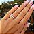 Anel Navete Ouro Branco 18k - Diamante Cultivado 66pts - Imagem 2