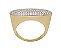 Anel Pavê Ouro 18k Brilhante Moissanite 48 Pts - Imagem 7