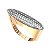 Anel Pavê Ouro 18k Brilhante Moissanite 48 Pts - Imagem 9