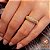 Anel Aparador Ouro 18k Diamante Cultivado 40 pts - Imagem 1