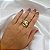 Anel Ouro 18k Zircônias - Imagem 2