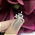 Anel Flor Ouro Branco 18k Diamantes - Imagem 7