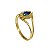 Anel Formatura Relações Públicas Ouro 18k Zircônias - Sem emblema - Imagem 6