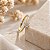 Anel Flor Ouro 18k com Moissanite - Imagem 2