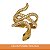 Anel Cobra Ouro 18k Zircônias - Imagem 2
