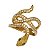 Anel Cobra Ouro 18k Zircônias - Imagem 1