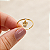 Anel com Pingente Menina Ouro 18k - Imagem 5