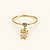 Anel com Pingente Menina Ouro 18k - Imagem 3
