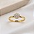 Anel Chuveiro Rainha Pequeno Ouro 18k - Diamante Laboratório 15pts - Imagem 2
