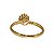 Anel Chuveiro Rainha Pequeno Ouro 18k - Diamante Cultivado 15pts - Imagem 5