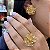 Anel Filigrana Flor Ouro 18k - Imagem 1