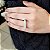 Anel Pavê Ouro Branco 18k Brilhante Moissanite 48 Pts - Imagem 2