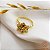 Anel Flor Filigrana Ouro 18k - Imagem 1