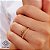 Anel Love Ouro 18k Zircônias - Imagem 1