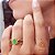 Anel Ouro 18k Jade e Zircônias - Imagem 1