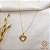 Kit Cordão Ouro 18k + Pingente Coração Diamantado Ouro 18k - Imagem 1