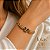 Kit Pulseira Berloque Borboleta Ouro 18k - Imagem 1
