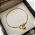 Pulseira Coração Ouro 18k Zircônias - Imagem 1