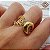 Anel X Filigrana Ouro 18k - Imagem 1