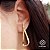 Brinco Grande Gancho Ouro 18k - Imagem 1