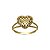 Anel Coração Diamantado Ouro 18k - Imagem 1
