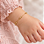 Pulseira Infantil Bolinhas Ouro 18k - Imagem 2