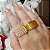 Anel Quadrado Ouro 18k Zircônias - Imagem 10