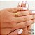 1 Aliança Casamento Ouro 18k Zircônia - Imagem 1