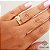 1 Aliança Casamento Ouro 18k Zircônias - Imagem 1
