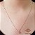 Kit Ouro Branco Cordão Ouro 18k + Pingente Ponto de Luz Ouro 18k - Imagem 1