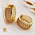 Brinco Argola Ouro 18k Zircônias - Imagem 1