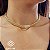 Gargantilha Choker Pipoca Ouro 18k Zircônias - Imagem 1