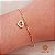 Kit Pulseira Ouro 18k + Pingente Coração Ouro 18k - Imagem 1