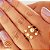 Anel Esferas Ouro 18k - Imagem 1