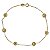 Pulseira Veneziana Esferas Foscas e Lisas Ouro 18k - Imagem 1