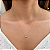 Gargantilha Veneziana com Ponto de Luz Zircõnias Ouro 18k - 45CM - Imagem 2