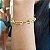 Pulseira Cadeado Esferas Ouro 18k - Imagem 7