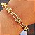 Pulseira Cadeado Esferas Ouro 18k - Imagem 1
