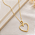 Kit Cordão Ouro 18k + Pingente Coração Ouro 18k - Imagem 2