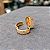 Brinco Argola Ouro 18k Zircônias - Imagem 5
