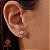 Brinco Ponto de Luz Ouro Branco 18k Brilhante Moissanite 82 Pts - Imagem 1