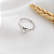Anel Solitário Ouro Branco 18k e Moissanite 5mm - Imagem 2