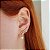 Brinco Pérola Ear Cuff Ouro 18k Zircônias - Imagem 2