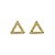 Brinco Triângulo Pequeno Ouro 18k - Imagem 1