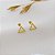 Brinco Triângulo Pequeno Ouro 18k - Imagem 6