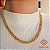 Gargantilha Elo Bizantina Ouro 18k - 45cm - Imagem 1