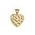 Pingente Coração Diamantado Ouro 18k - Imagem 1
