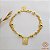Pulseira Escapulário Esferas Ouro 18k - Imagem 1