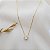 Gargantilha Ponto de Luz Ouro 18k com Moissanite 6mm - Imagem 2