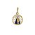 Pingente Nossa Senhora Aparecida Ouro 18k Zircônia - Imagem 1